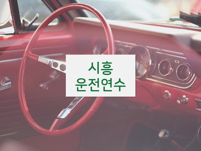 시흥운전연수 후기