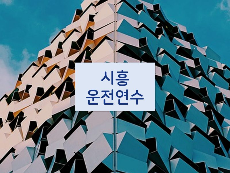 시흥운전연수 후기