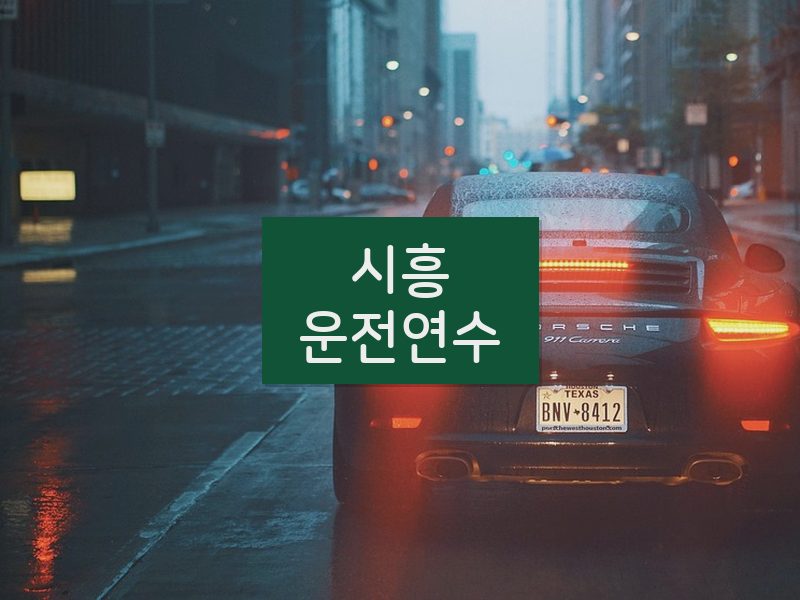 시흥운전연수 후기