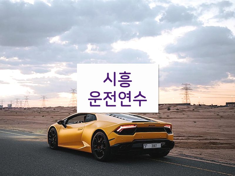 시흥운전연수 후기