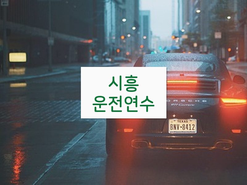 시흥운전연수 후기