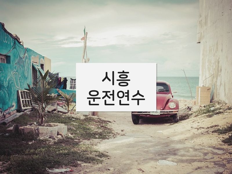 시흥운전연수 후기