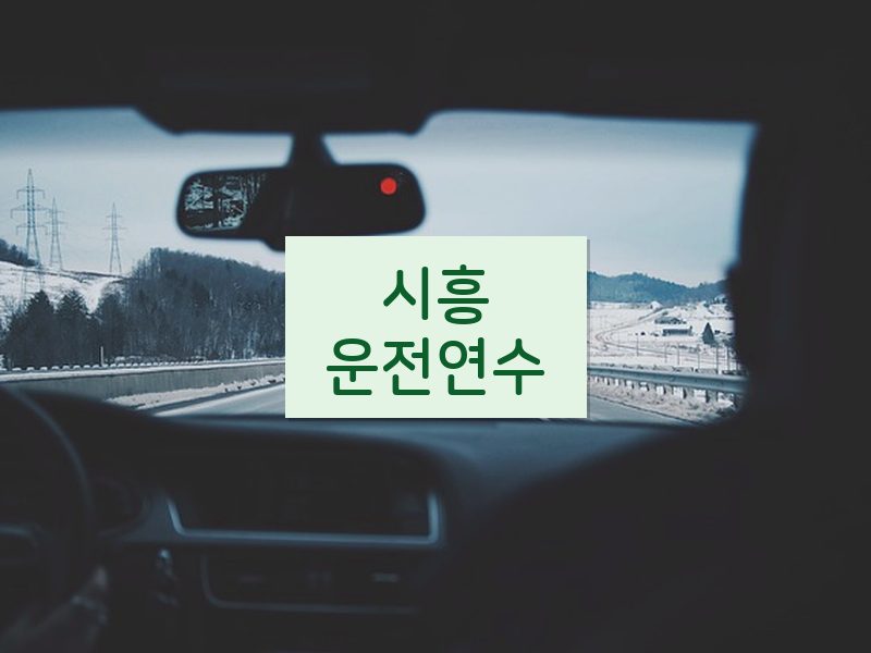 시흥운전연수 후기