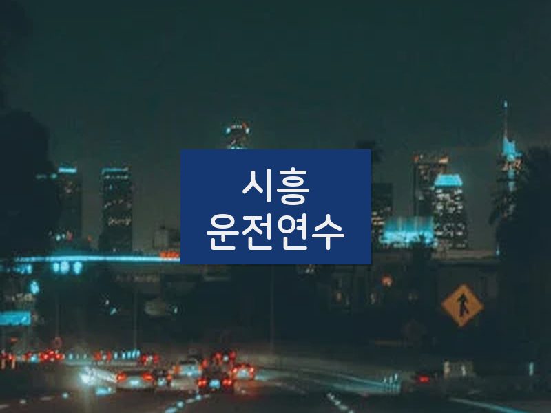 시흥운전연수 후기