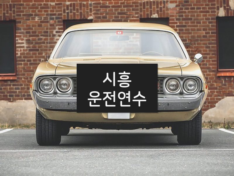 시흥운전연수 후기