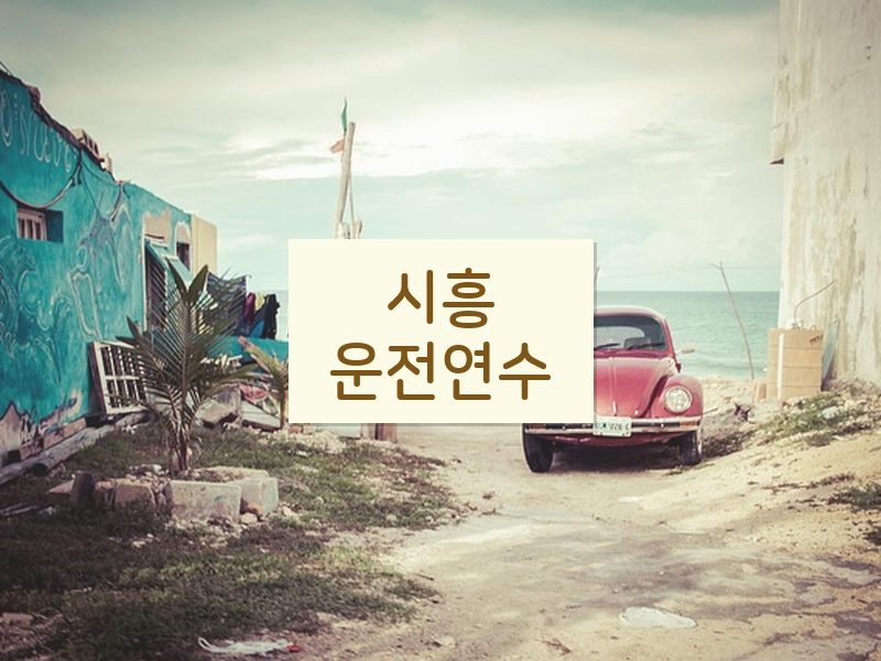시흥운전연수 후기
