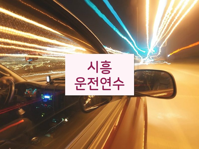 시흥운전연수 후기