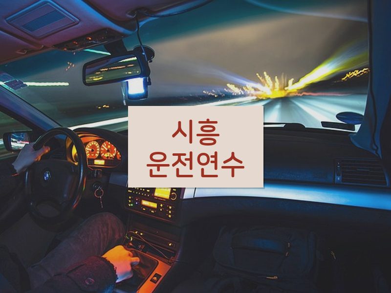 시흥운전연수 후기
