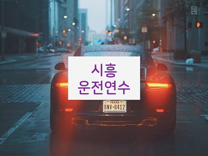 시흥운전연수 후기