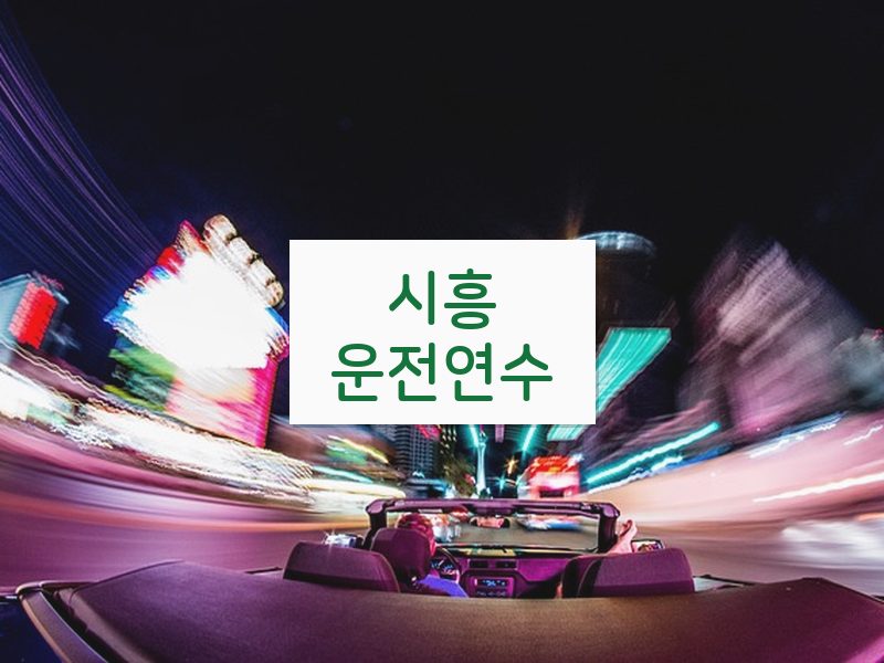 시흥운전연수 후기