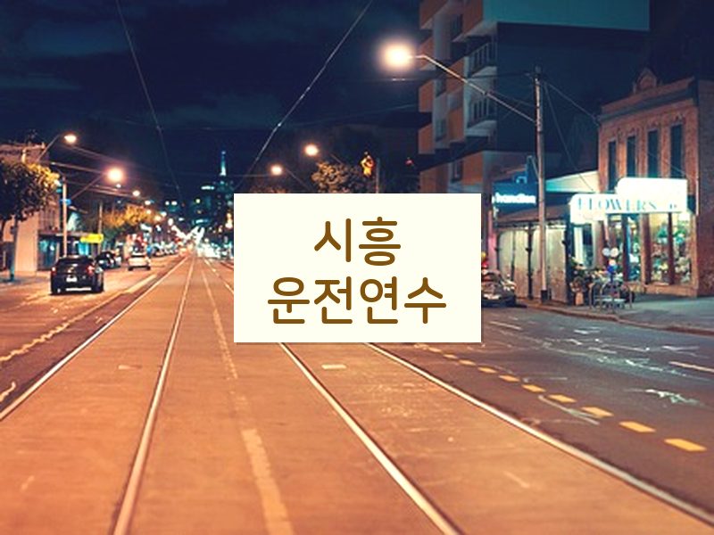 시흥운전연수 후기