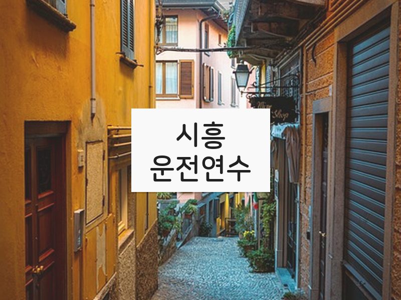 시흥운전연수 후기