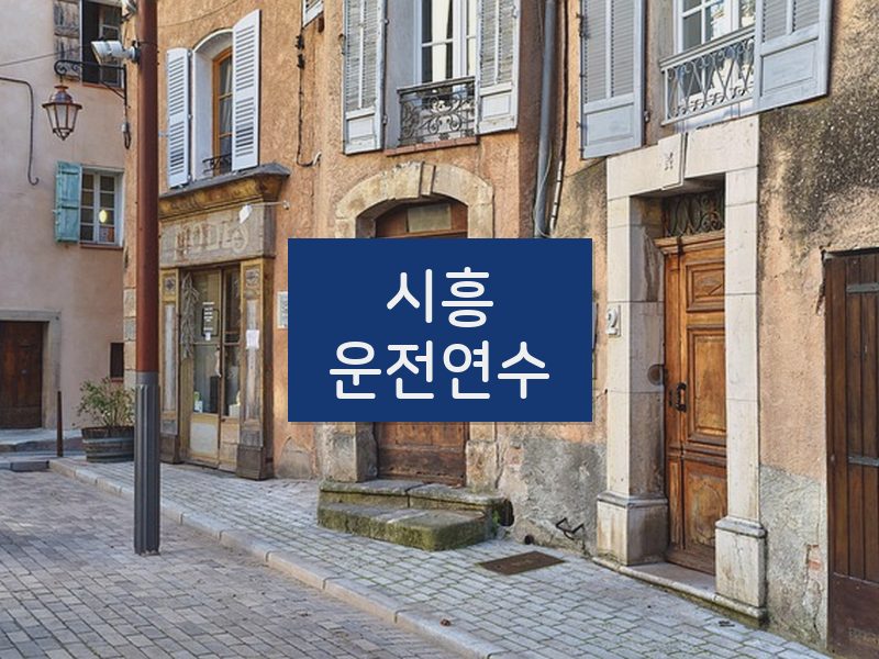시흥운전연수 후기