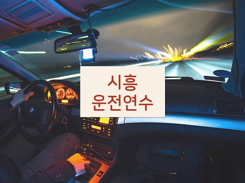 시흥운전연수 후기