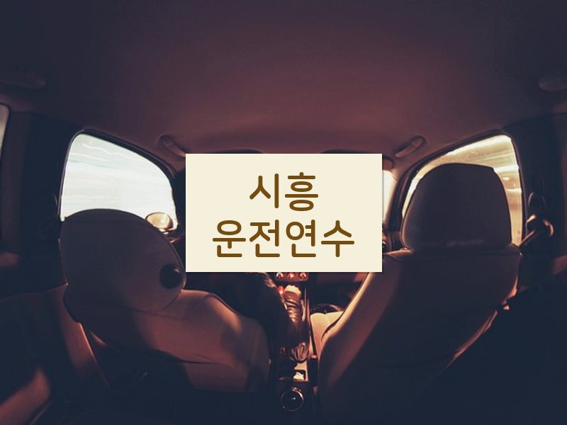 시흥운전연수 후기