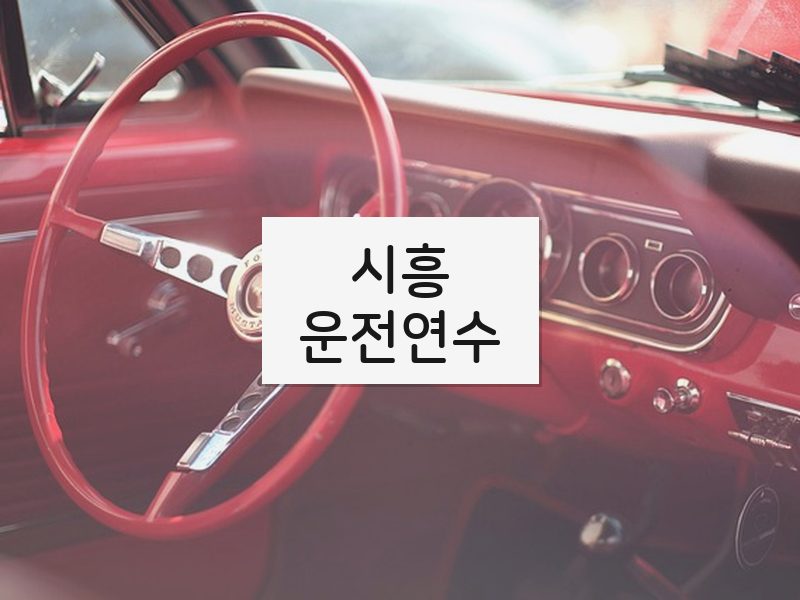 시흥운전연수 후기