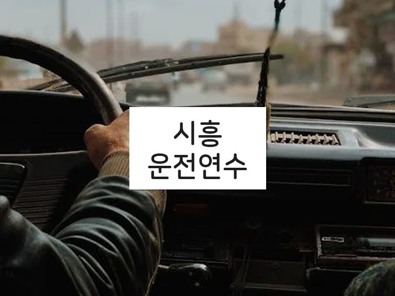 시흥운전연수 후기