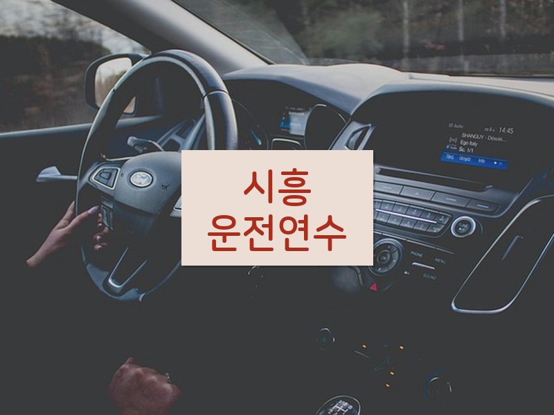 시흥운전연수 후기