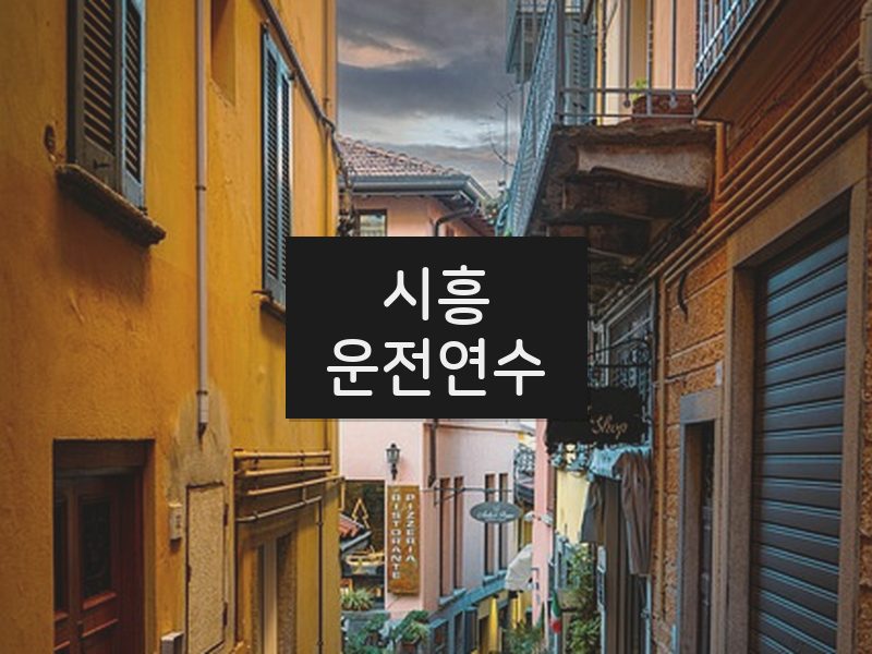 시흥운전연수 후기