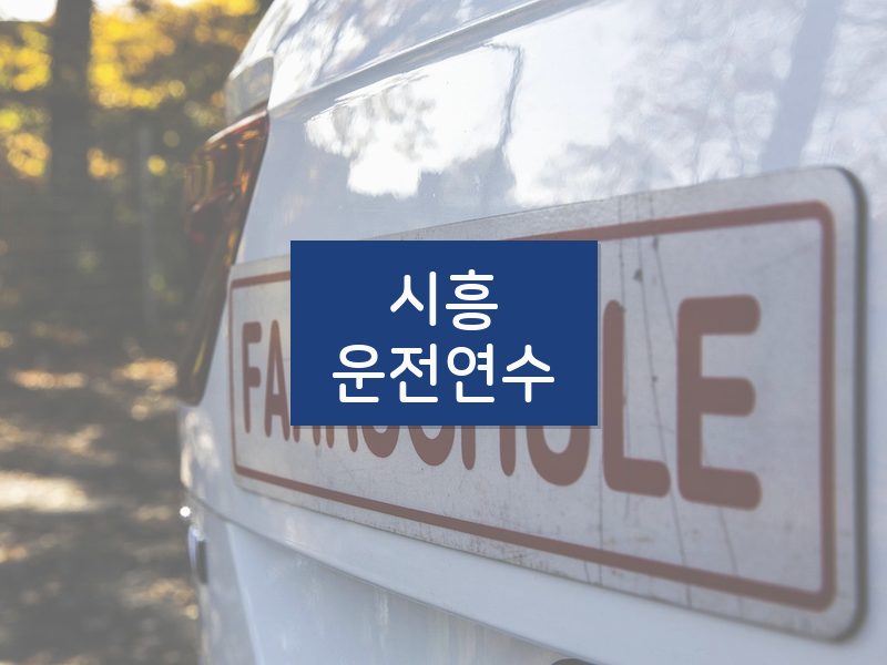 시흥운전연수 후기
