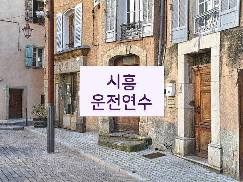 시흥운전연수 후기