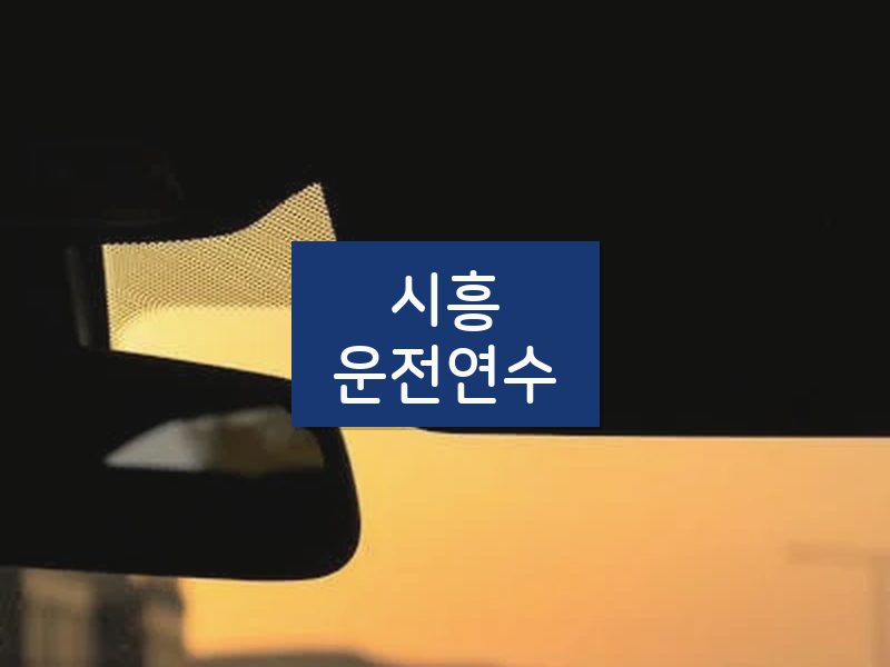 시흥운전연수 후기