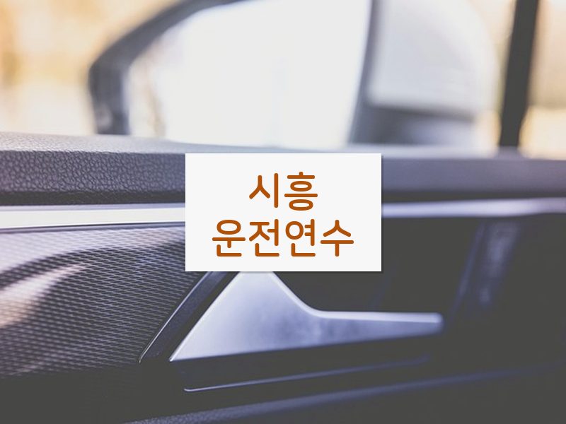 시흥운전연수 후기