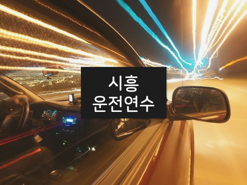 시흥운전연수 후기