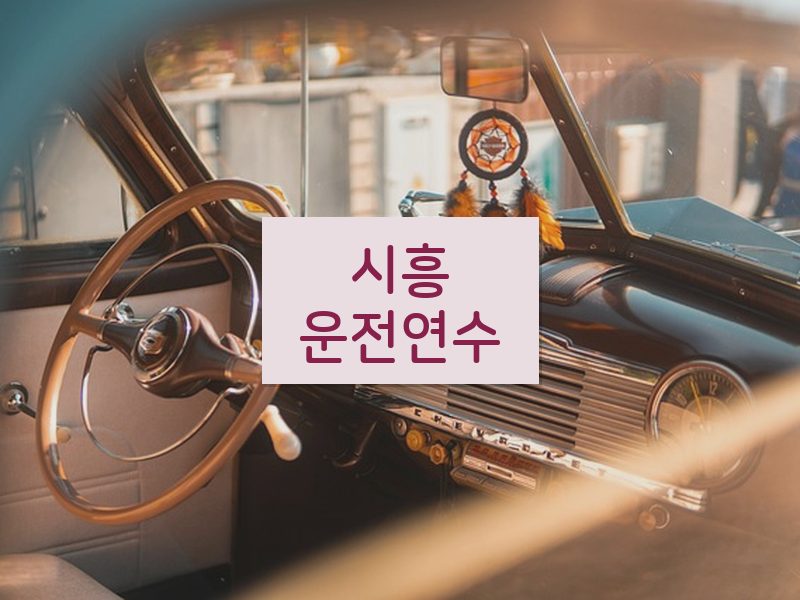 시흥운전연수 후기