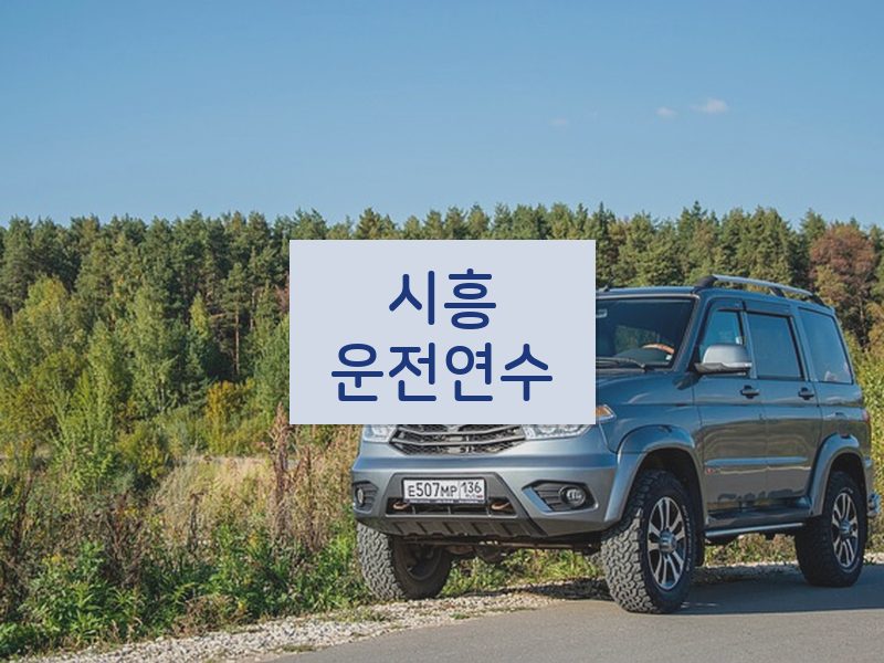 시흥운전연수 후기