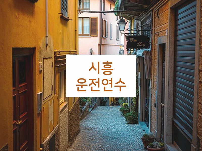 시흥운전연수 후기