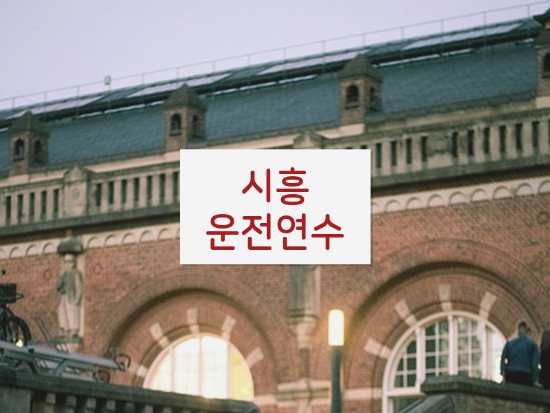 시흥운전연수 후기