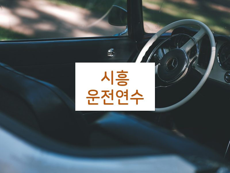 시흥운전연수 후기
