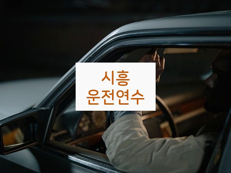 시흥운전연수 후기
