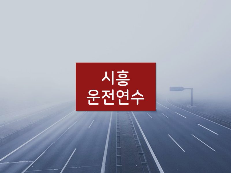 시흥운전연수 후기