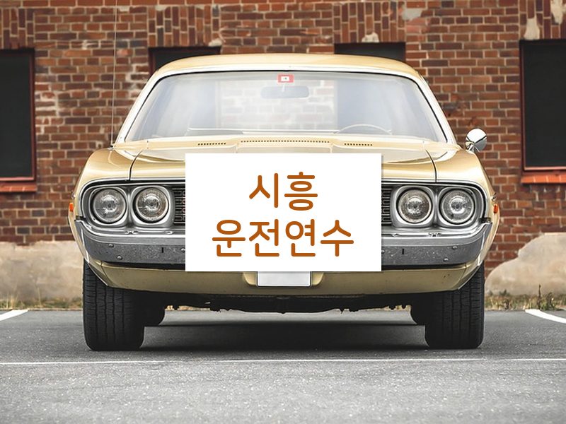시흥운전연수 후기
