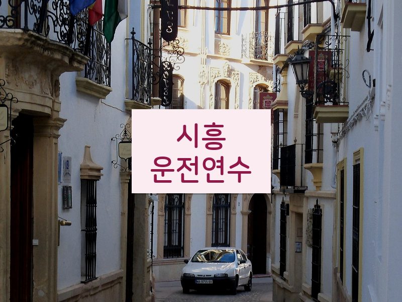시흥운전연수 후기