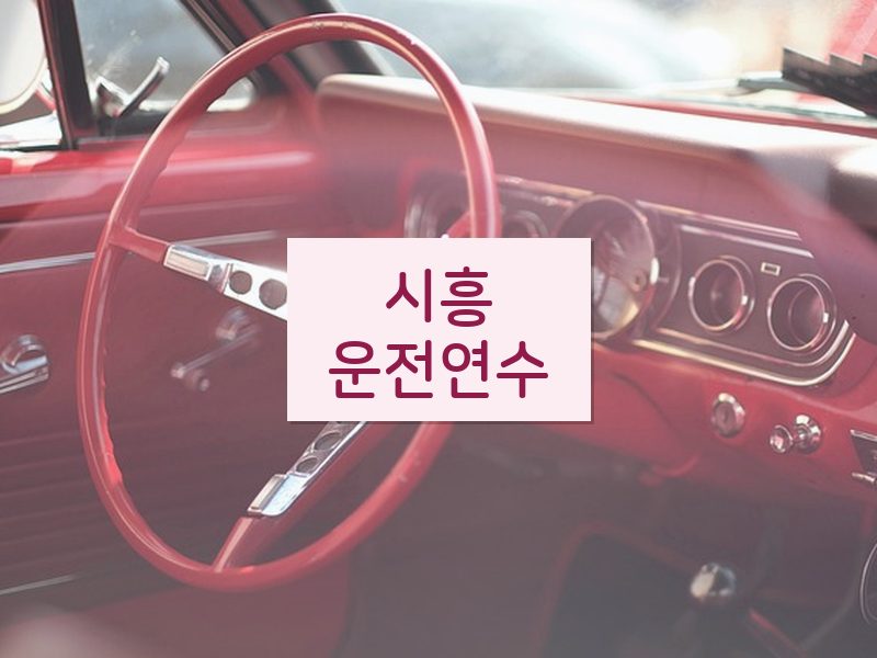시흥운전연수 후기
