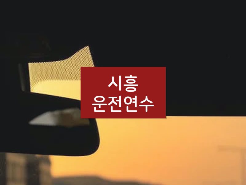 시흥운전연수 후기