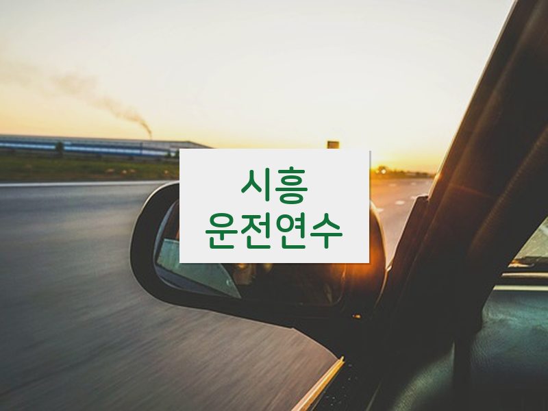 시흥운전연수 후기