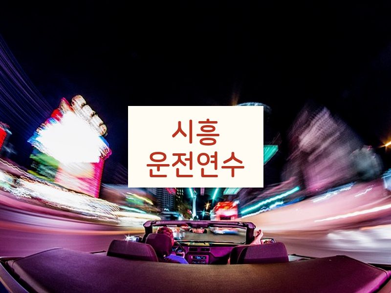 시흥운전연수 후기