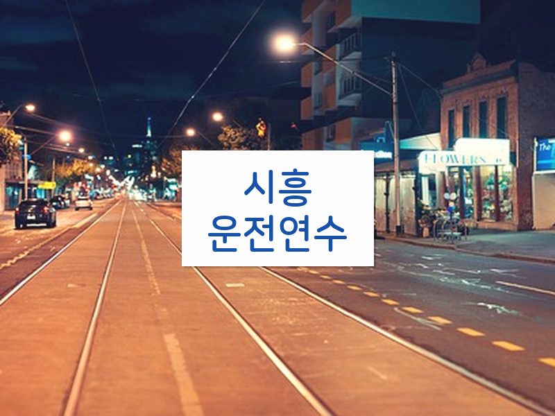 시흥운전연수 후기