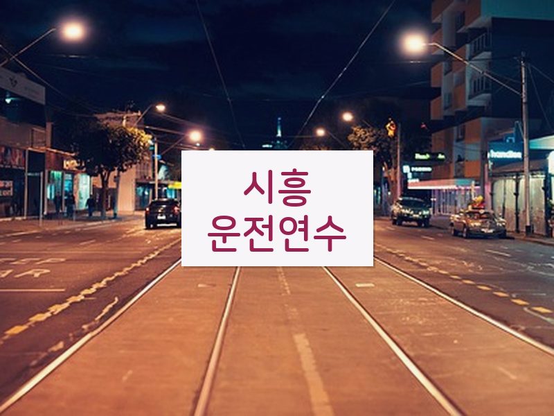 시흥운전연수 후기