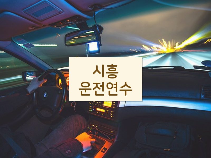 시흥운전연수 후기