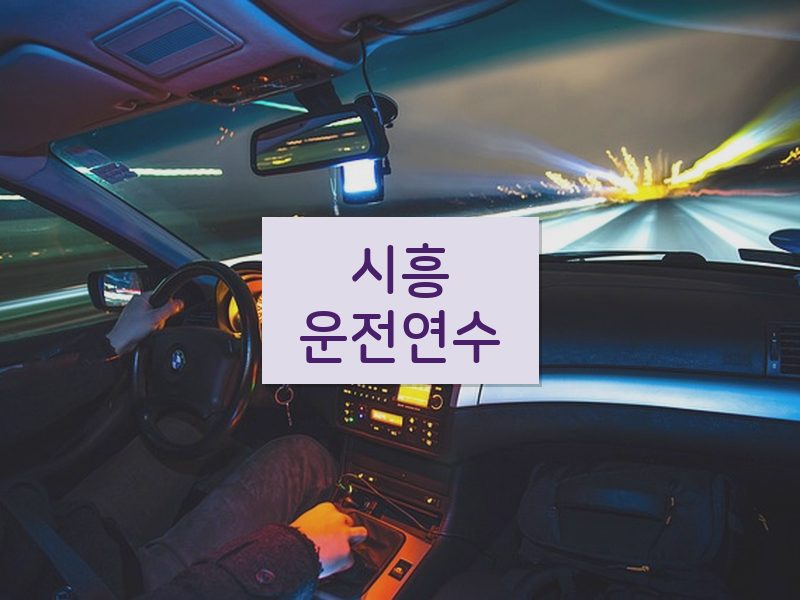 시흥운전연수 후기