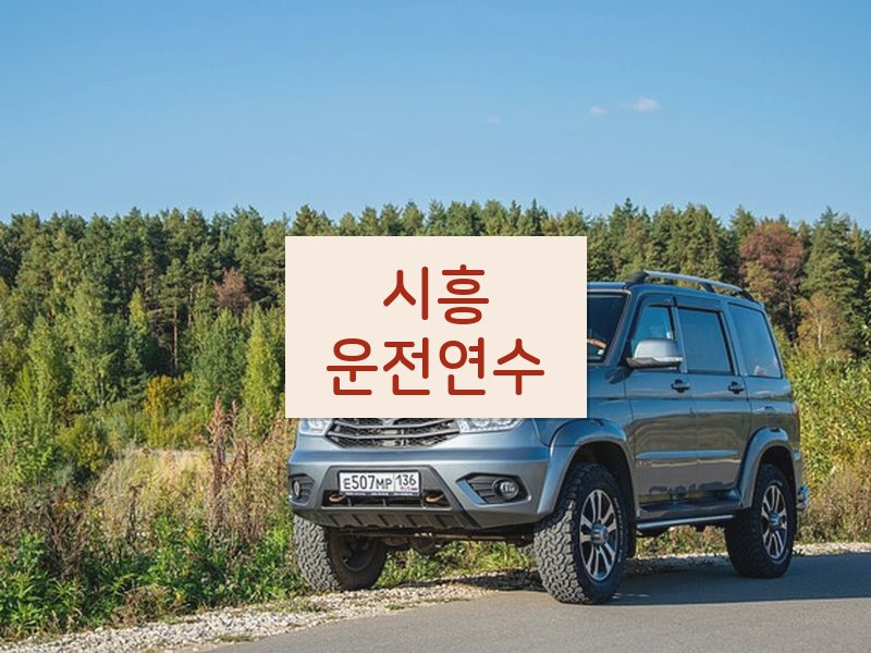 시흥운전연수 후기
