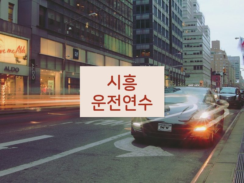 시흥운전연수 후기