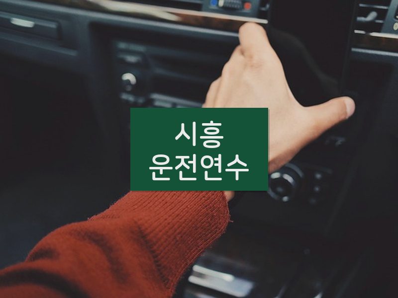 시흥운전연수 후기
