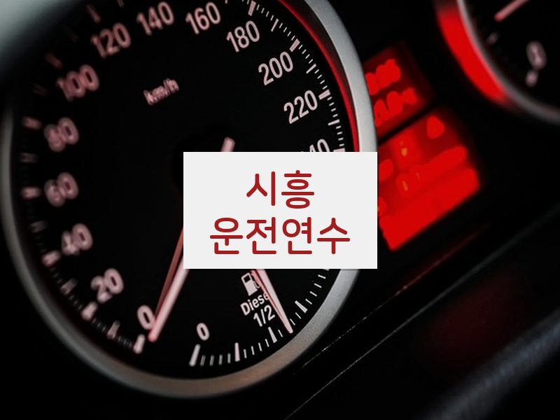 시흥운전연수 후기