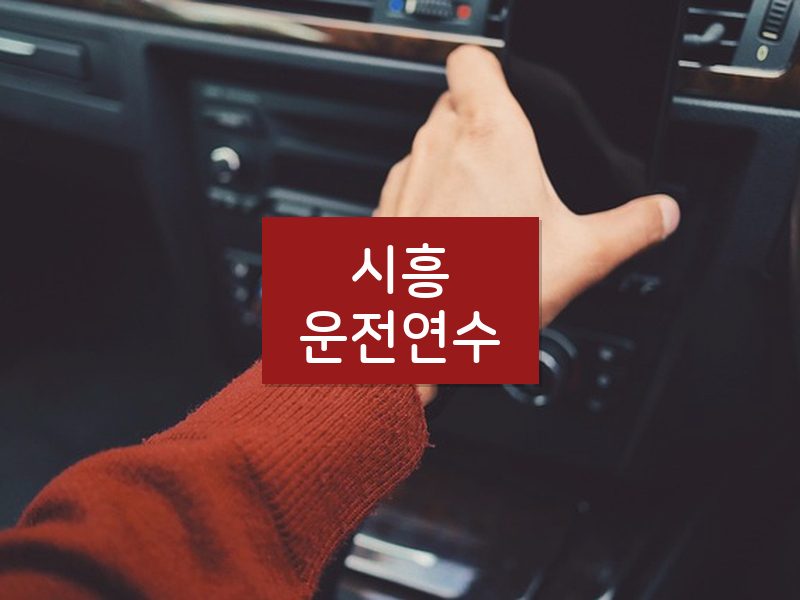 시흥운전연수 후기